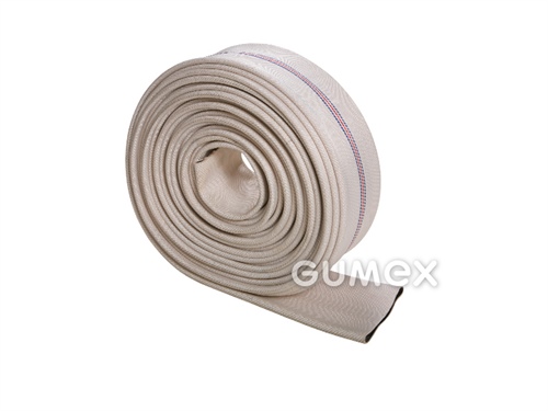 Průmyslová hadice plochá PYROTEX PES-R, A110, 8bar, EPDM/polyesterová tkanina, -30°C/+50°C, bílá